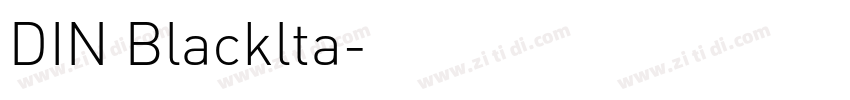 DIN Blacklta字体转换